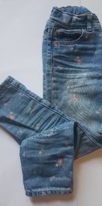 Floral Jeans Toddler Girl